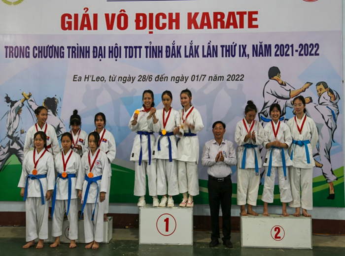 Giải vô dịch Karate trong chương trình Đại hội Thể dục thể thao tỉnh Đắk Lắk lần thứ IX